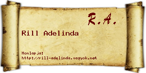 Rill Adelinda névjegykártya